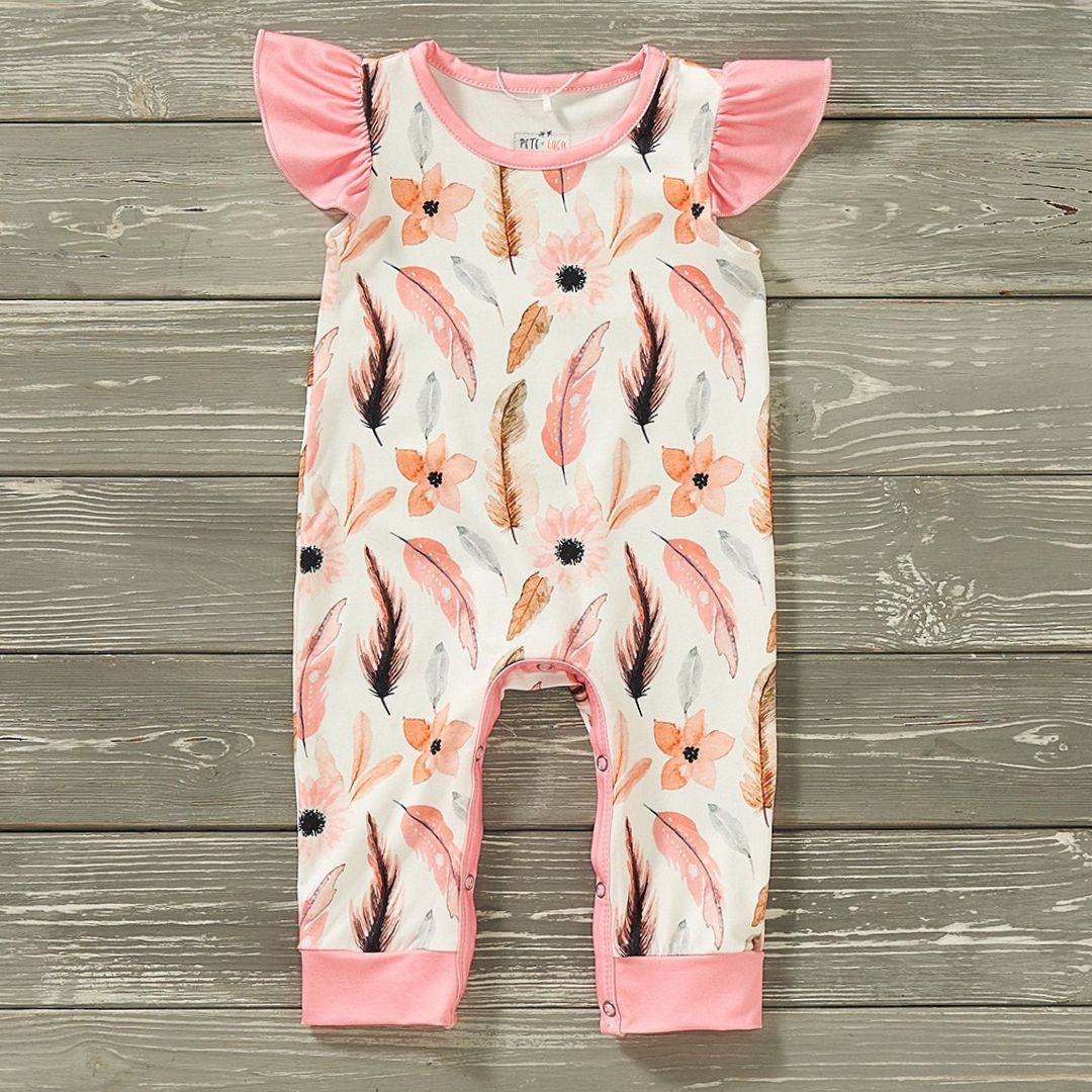 Fancy feathers romper