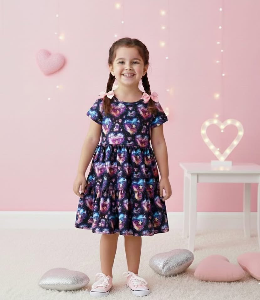 Holographic Hearts Dress