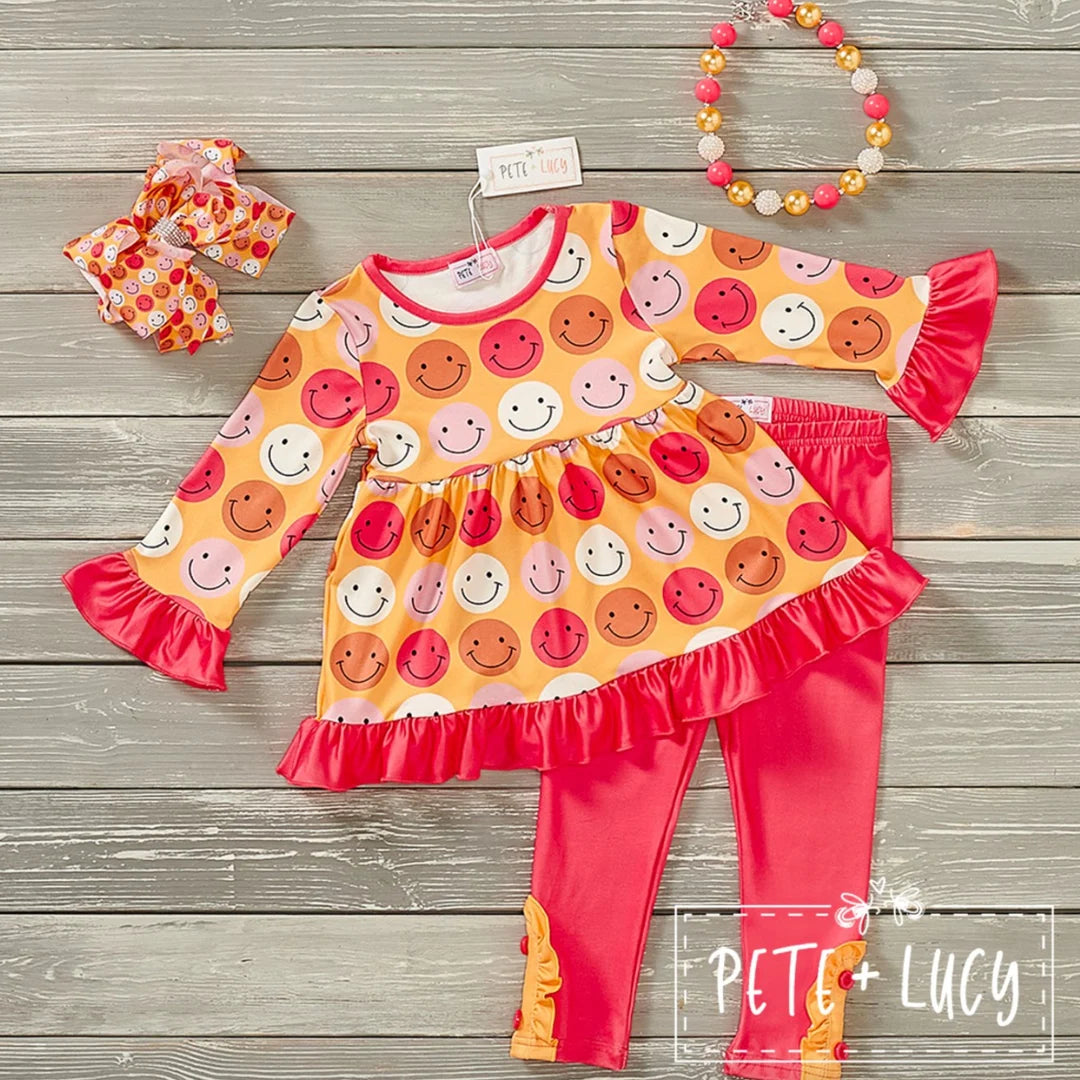 Smiley Face Pant Set