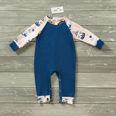 Cozy Forest Friends Boys Romper