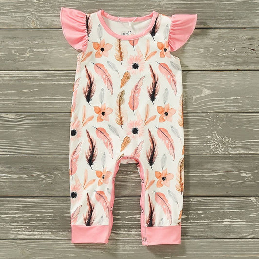 Fancy feathers romper