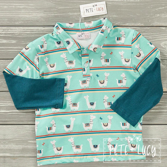 Boys Happy Lama Shirt