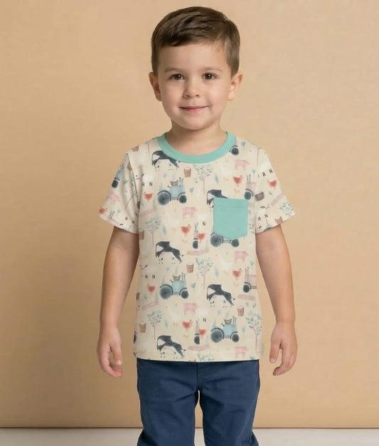 Friendly Farmyard Boy Shirt