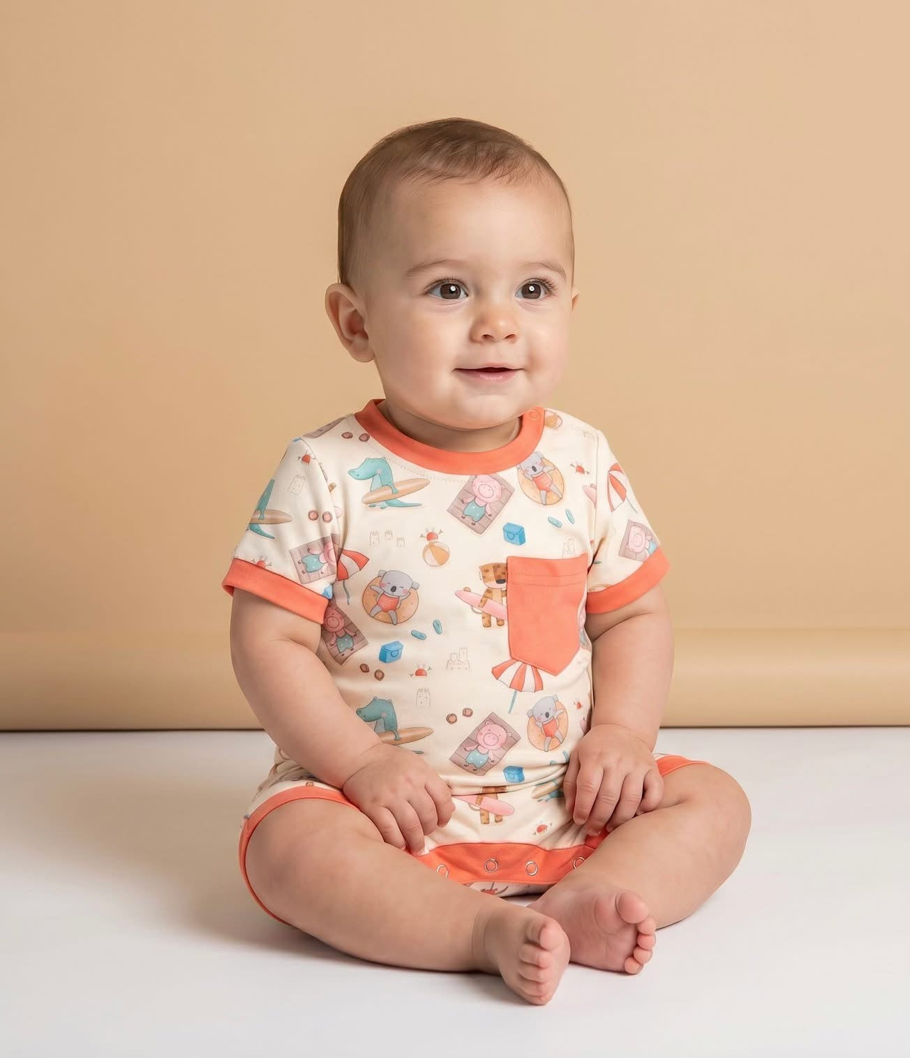 Boardwalk Buddies Boy Romper
