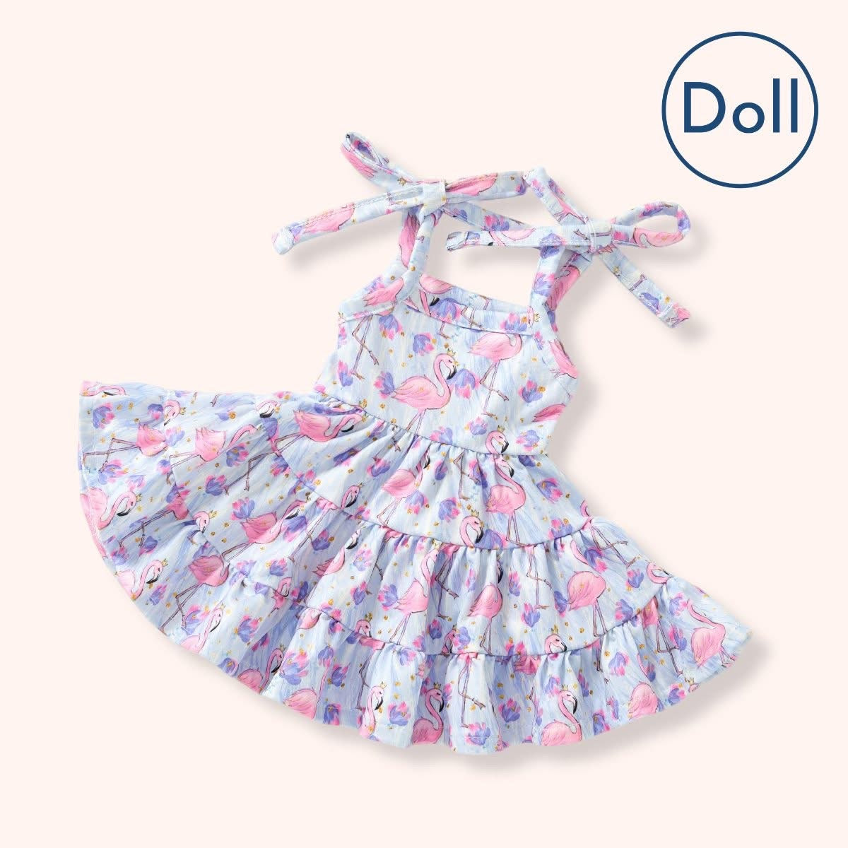 Flamingo Fancy Doll Dress