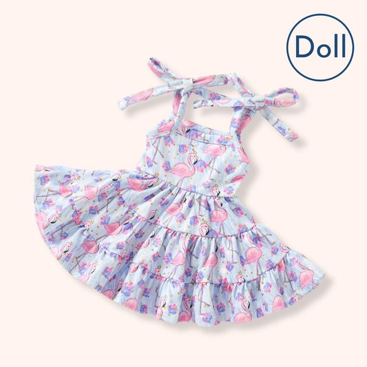 Flamingo Fancy Doll Dress