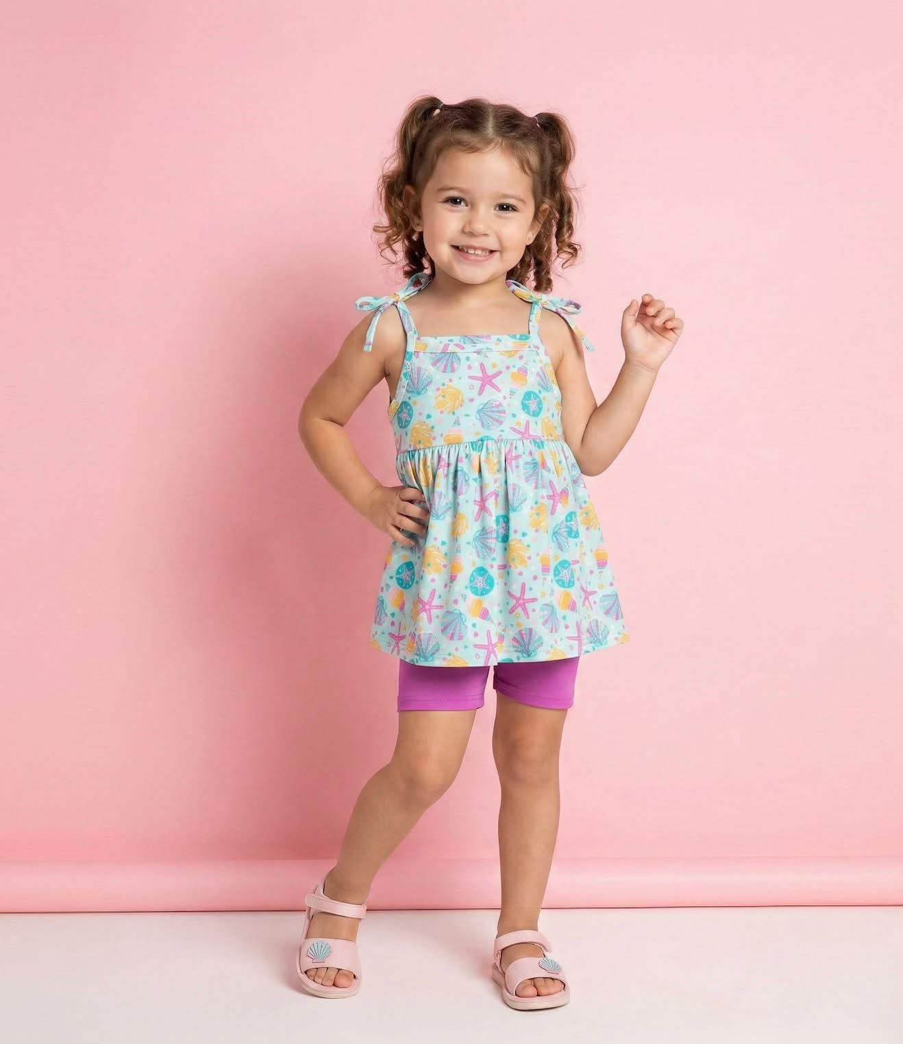 Neon Tide Short Set