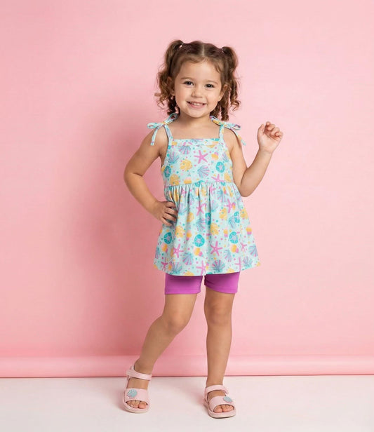 Neon Tide Short Set