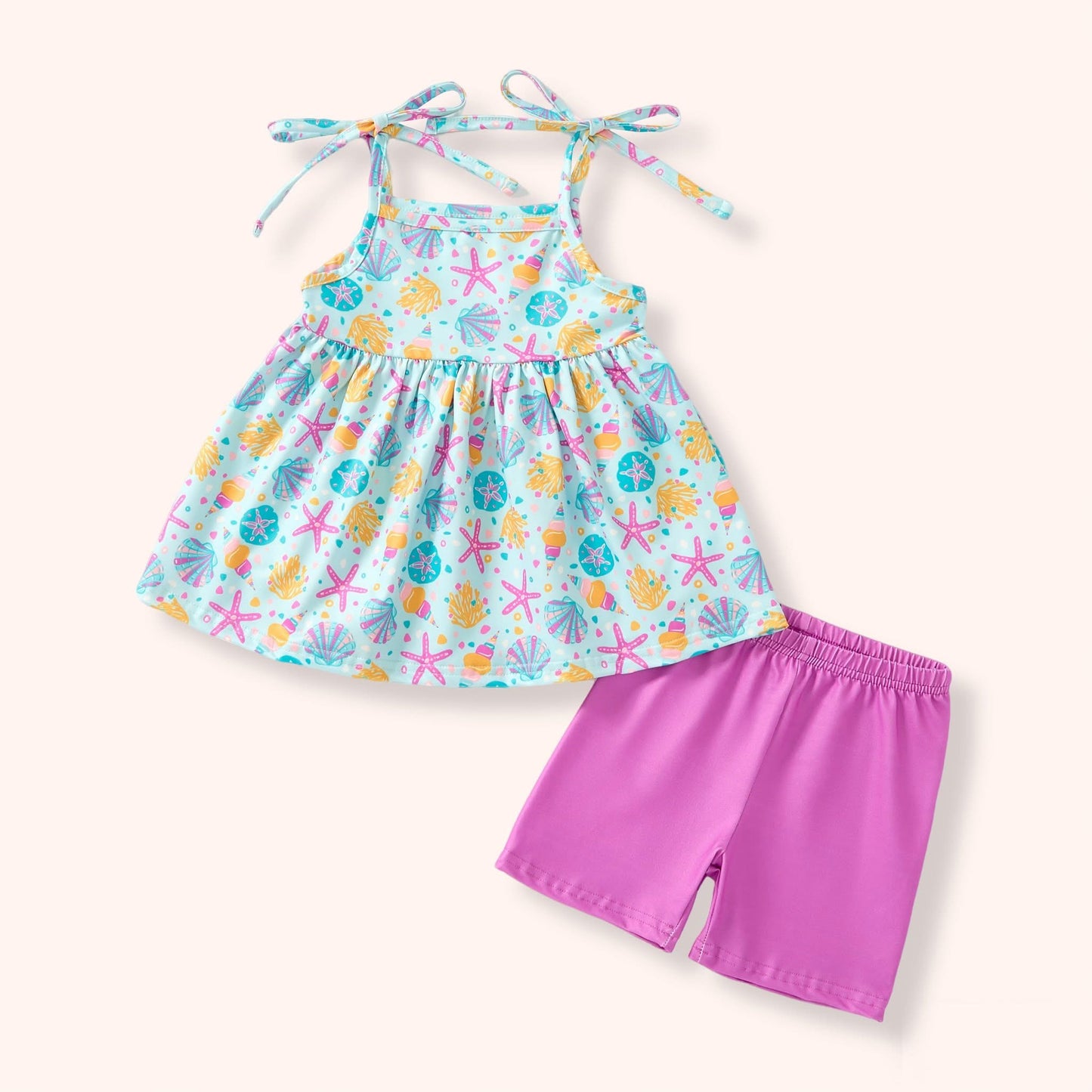 Neon Tide Short Set