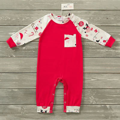 Santas Sleigh Boys Romper